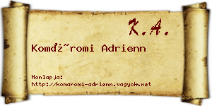 Komáromi Adrienn névjegykártya