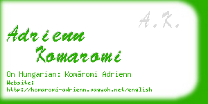 adrienn komaromi business card